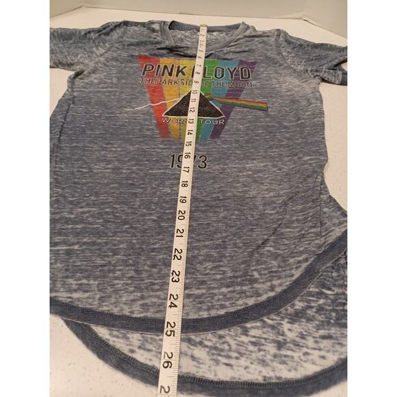 Pink Floyd Dark Side of the Moon Womens T-Shirt Blue Size L - Picture 4 of 4